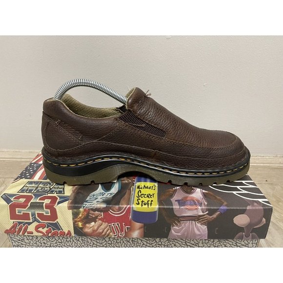 Dr. Martens Orson Pebbled Leather Slip On Loafer Brown Shoes Men's 7M 11198 - Picture 6 of 9